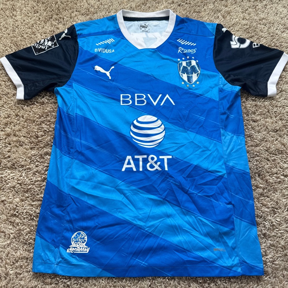 Puma CF Monterrey Rayados 2020 Soccer Jersey Mens Medium Blue 704797-01